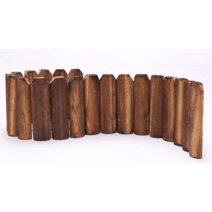 방부목울타리 화단경계목 텃밧울타리 원목 목재 마당, 플랫 헤드 15x120cm