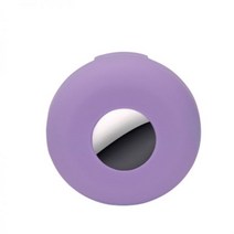 에어 태그 단일 귀 보호 슬리브에 적합 Apple 추적 로케이터 실리콘 애완 동물 고양이 개 목걸이 체인 분실 방지 장치, 제비꽃