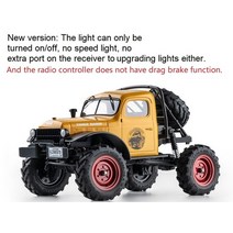 RC카 모터 쿨링팬 히트싱크 쿨러 fms 1:24 파워 왜건 fcx24 rc 크롤러 모델 버기카, 노란색 rtr