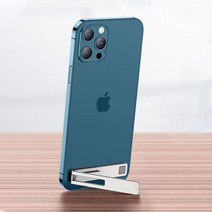 JS라이프 슬림스키니 킥스탠드 접이식 핸드폰 거치대 세트, 실버, 2개