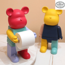 곰돌이휴지걸이 믹스 브릭 베어 귀여운 컬러 두루마리 걸이 소품, 옵션2