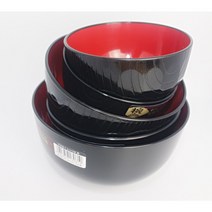 나카야 우동기 대접 공기 라면기 냉면기 일본칠기 일식그릇, 각대접