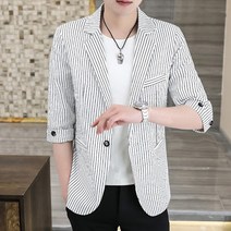 [실버플라워]남성 정장자켓 여름자켓 점퍼 7부자켓ZW022