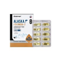 US Pharmatech Inc 엔젯오리진 알래스카 rTG 오메가-3, 1216mg X 60, 1개