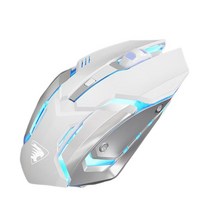 수신기가 있는 G304 2.4G 무선 마우스 PC 인체 공학적 LED 조명 컴퓨터, 132x77x41mm, ABS 플라스틱, 하얀색