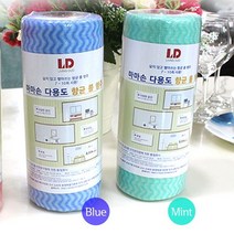 마마손 한장씩 뜯어쓰는 위생적인 항균고급형 일회용 행주 50매 30Cmx20Cm, 1, 민트_x000D_