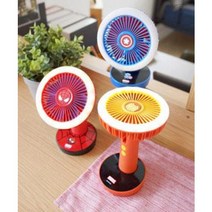 마블 어벤저스 휴대용 LED 선풍기 겸 스탠드 조명