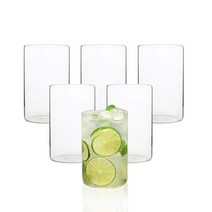 BESTAR 홈카페 투명 내열유리컵, 400ml 6개×1세트