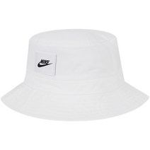 나이키 주니어 벙거지모자 화이트/검정로고 코어 버킷 햇, 상세설명참조, L/XL