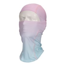 스키 페이스 마스크 남녀 겨울 방한 라이딩 오토바이 겨울 방풍 보온 헬멧 이너 헤드 커버, 성인디지털인쇄그라디언트그린(출하늦은월), S 권장하지