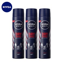 [무료배송]니베아 데오드란트 맨 드라이임팩트 스프레이200ml, 3개