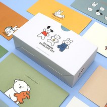 예쁜 꼬망캐릭터 디자인 편지봉투 용돈봉투 96매세트