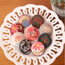 감성2 핸드메이드 포인트 멋내기 자수브로치모음