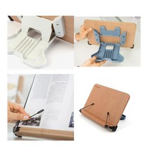 시스맥스 나무독서대 소 높이조절독서대 원목독서대, 대