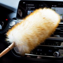 풍성한 양모 먼지털이개 청소도구 먼지떨이개 먼지털이 브러쉬, 1P