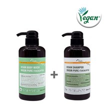 닥터카리나 비건 약산성 샴푸 바디워시 저자극 두피샴푸 두피케어 각질관리 친환경 계면활성제 대용량, 2세트