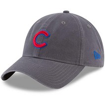 New Era Replica Core 클래식 트윌 9TWENTY 조절 가능한 모자 캡 5478433372, Chicago Cubs (Graphite)