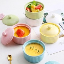 파스텔 디저트그릇 오븐 전자렌지 세라믹 미니 용기, 오너클랜221025 블루, 오너클랜221025 본상품선택