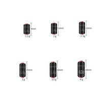 소프트 더블 코어 스케일 고속 리드 싱커 로드 플럼 펜던트 인공 낚시 액세서리 15 개로트 1.5g10g