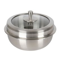 누보글라스 통3중 스텐뚝배기 3종 인덕션 사용가능, 1개, 1.14cm(0.8L)