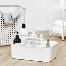 물비누 세탁용품 소품수납 손잡이 사각바스켓 병원책상 정리대 학원 아이방 취미도구, SM&IV