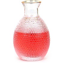 토탈하우스 레벤호프 골드림 유리 술병 480ml 혼술병 사케병 1PCS 0805 홈술 홈술병