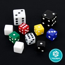 [씽크보드] 점 주사위 - 소형 (1.5cm), 빨강