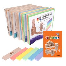 일음쇼핑^^m샘통 카프라 파스텔(비취)200p+자작300p+예제집 도형쌓기 원목블럭 교구 블록 쌓기 쌤교구일medi^^, ab^^선택없는