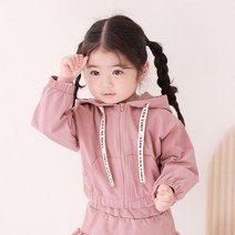 베베오클락 루이지애나 후드 크롭자켓 유아동 여아남아 가을 후드점퍼 재킷 CH03