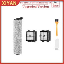 진공청소기 Tineco-iFloor One S3 / Tineco iFloor 3 무선 습식 건식 진공 청소기 부품 롤러 브러시 Hepa, 06 5pcs