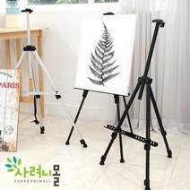 전시용 휴대용 캔버스 이젤 철제 알루미늄 그릠 액자 받침, 이젤거치대, 일반형 알루미늄 이젤 실버