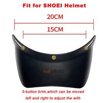 SHOEI THOMPSON TTCO Moto2 헬멧 고글 바이저 버블 쉴드 렌즈 오토바이 레트로 안경 오토바이에 적합, Brims