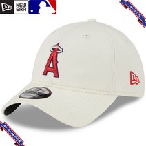 [미국정품] 901158 스냅백 캡모자 MLB [LA 에인절스] 뉴에라 Chrome Core Classic 9TWENTY Adjustable Hat - Cream