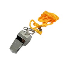 호루라기 메탈 케이스 쇠호각 쇠호루라기 행사용 군용 호신용, 20개, 쇠호각(노란줄)