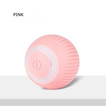 강아지자동공놀이 버디볼 움직이는공 반려견 장난감FunPets-전기 고양이 공 장난감 자동 롤링 스마트 훈련, 02 분홍색