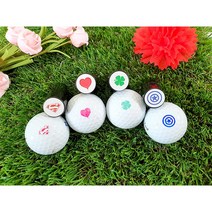 골프공스탬프 10여종 골프공마킹도장 볼도장 유성잉크 속건성잉크 골프리필잉크, 클로버