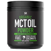 스포츠리서치 오가닉 MCT 오일 파우더 무 맛 10.6 oz 300 g, One Color, One Size