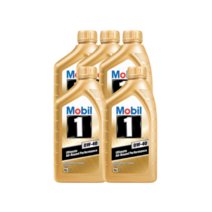 정품 엔진오일 Mobil 1 모빌원 골드 0w40 1L 디젤 가솔린 국산차 수입차 고급차, 5개