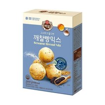 CJ제일제당 홈베이킹 오븐용깨찰빵믹스 아이들간식 쿠키 와플 식빵 만들기 500g, 1세트