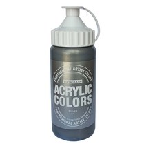 비비드아크릴물감 220ml silver/ 종이나라 대용량물감 은색 낱색 화방재료 미술준비물 학생 전문가용