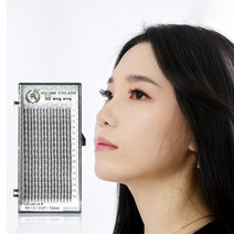 속눈썹연장재료 2D 3D 4D 5D 6D 10D 미앤비즈 윙윙 개별선택셋트 글루전처리제 셀프볼륨, C컬 0.10, 12mm