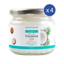 홀랜드앤바렛 코코넛오일 300ml Holland & Barrett Coconut Oil, 4개