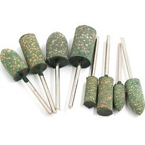 연마공구 절삭공구 10PCS 3-12mm 고무 연마 버 포인트 비트 Dremel 로타리 공구 용 1/8 '생크, [02] Cylinder, [07] 12mm