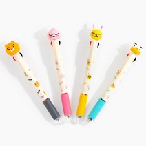 카카오프렌즈 카카오 피규어 멀티 4색 볼펜, 라이언, 1개