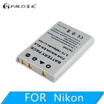 EN-EL5 디지털 카메라 배터리 팩 Nikon Coolpix P4 P80 P90 P100 P500 P510 P520 P530 P5000 P5100 5200 7, 03 3PCS