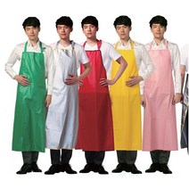 요들 비닐 롱 앞치마, 상세설명 참조, 3172 실버