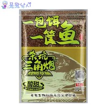 [용왕낚시] 떡밥한봉 고기 한바구니 삼각포 새콤달콤향/비린향/랍사공 떡밥모음 중국떡밥 잉어떡밥 대물떡밥 붕어떡밥 민물떡밥 만능떡밥, 삼각포 새콤달콤향 1봉