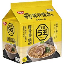 닛신 라왕 돼지뼈 간장 5식 팩 500g × 6봉지(라면 식품 봉지면)