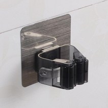 [황학] 접착 다목적 벽걸이 걸레 홀더 걸레 브러시 빗자루 걸이 후크 주방 욕실 강력한 후크, 4