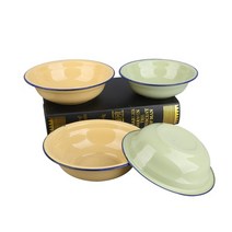 법랑그릇 식기 레트로 엔틱 홈카페 2개세트, 05.16cm 그린 2개